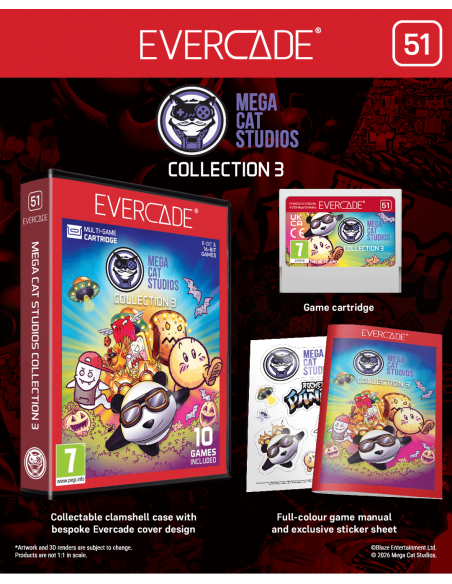 -19321-Retro - Cartucho Evercade Mega Cat Studios Collection 3-5060990242175