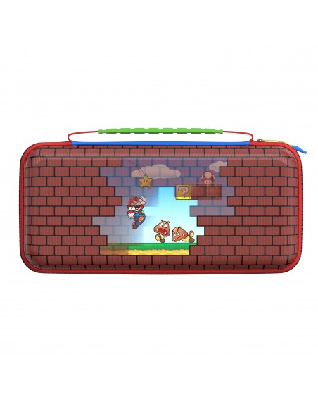 -18190-Switch 2 - Funda Playtrek Travel Case Mario Bricks-0840454402414