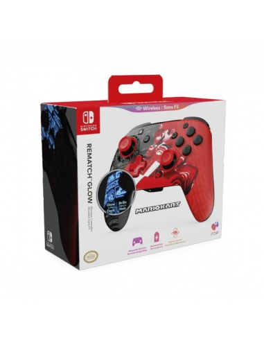 19418-Switch - Rematch Wireless Controller Mario Kart Drift GLOW -0708056073787