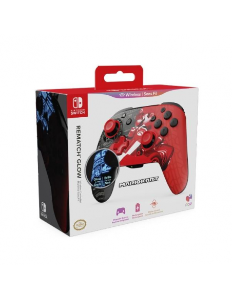-19418-Switch - Rematch Wireless Controller Mario Kart Drift GLOW -0708056073787