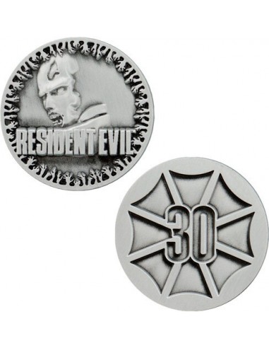 19643-Merchandising - Moneda Resident Evil 30 Aniversario Edición Limitada Fanattik-5060948297837