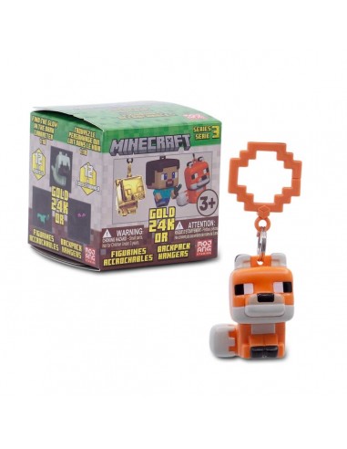 19642-Merchandising - Colgantes para mochila Minecraft S4 -0850071170146