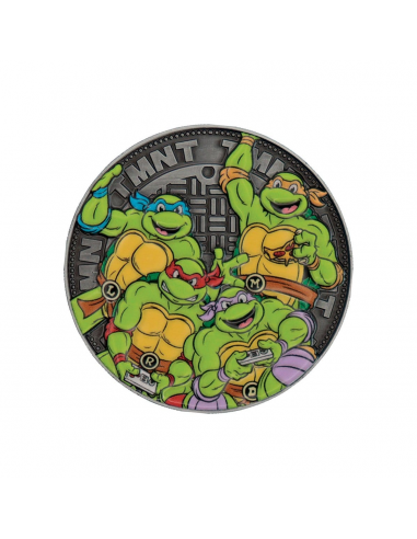 19639-Merchandising - Moneda Krang Tortugas Ninja Edición Limitada Fanattik-5061114760193