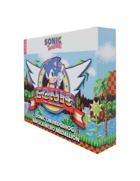 -19638-Merchandising - Medallón Logo Original Sonic the Hedgehog Edición Limitada Fanattik-5060948298766