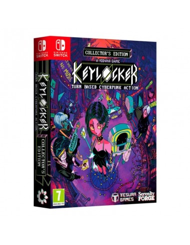19616-Switch - Keylocker Turn Based Cyberpunk Action Collectors Edition-8436016713207