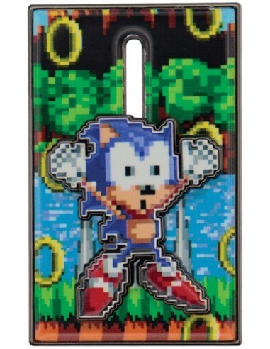 19614-Merchandising - Pin Giratorio Sonic the Hedgehog Edición Limitada Fanattik-5060948299077