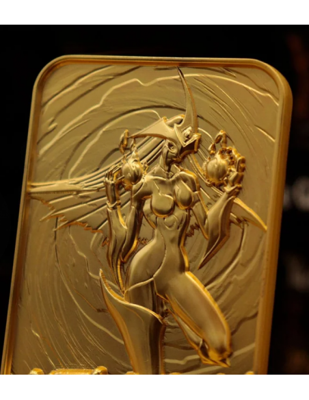 -19597-Merchandising - Yu-Gi-Oh! GX Elemental Hero Burstinatrix 24k Gold Plated Ingot-5060948292849