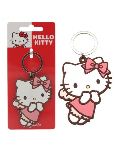 19716-Merchandising - Hello Kitty - Llavero Goma Angel-8426842154879
