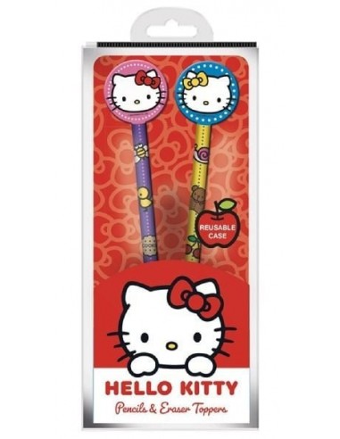 19688-Merchandising - Hello Kitty - Set 2 Bolígrafos Con Toppers-5063457018771