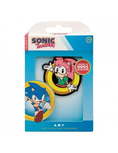 19620-Merchandising - Pin Amy Sonic the Hedgehog Edición Limitada Fanattik-5061114760018