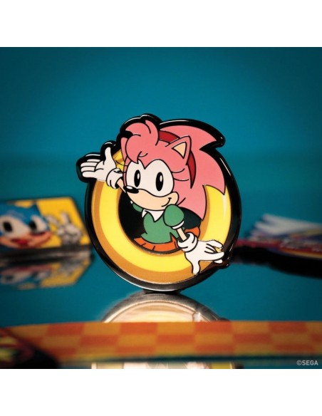 -19620-Merchandising - Pin Amy Sonic the Hedgehog Edición Limitada Fanattik-5061114760018