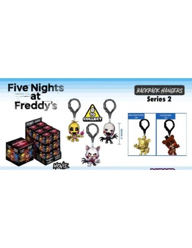 19609-Merchandising - FNAF Colgantes para Mochila S2-0850053763892