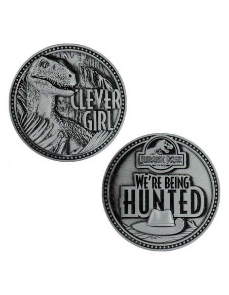 -19593-Merchandising - Jurassic Park Velociraptor Coin-5060948297479