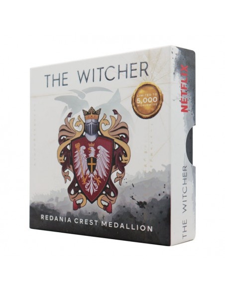 -19563-Merchandising - Medallón Emblema Redania The Witcher Fanattik Edición Limitada-5060948295567