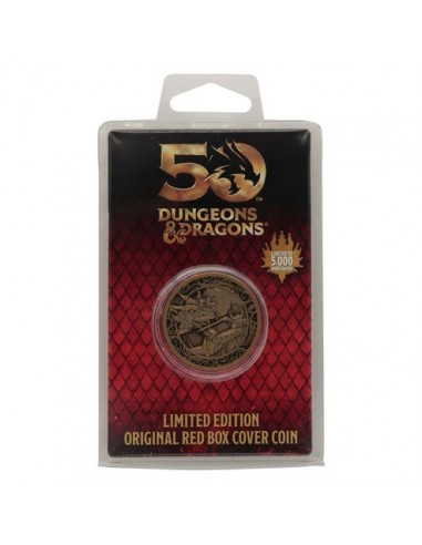 19523-Merchandising - Dungeons & Dragons 50th Anniversary Antique Gold Coin-5060948294959