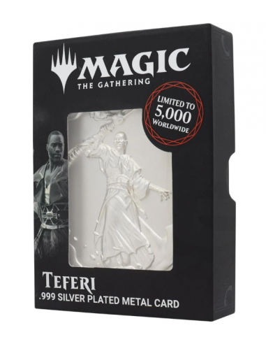 19519-Merchandising - Magic the Gathering Limited Edition 999 Silver Plated Teferi Ingot-5060662469046