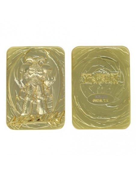 -19517-Merchandising - Yu-Gi-Oh! Limited Edition 24k Gold Plated Summoned Skull Metal Card-5060662466076