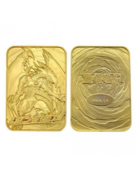 -19513-Merchandising - Yu-Gi-Oh! Limited Edition 24k Gold Plated Gandra the Dragon of Destruction  Metal Card-5060948292764