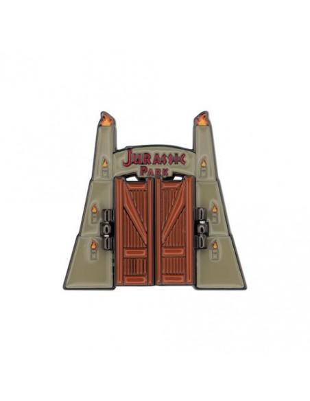 -19508-Merchandising - Jurassic Park Gates Hinged Pin Badge-5060948297844