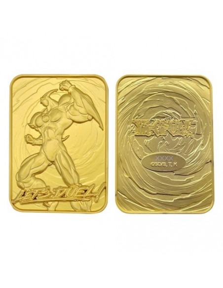 -19507-Merchandising - Yu-Gi-Oh! GX Elemental Hero Neos 24k Gold Plated Ingot-5060948292825