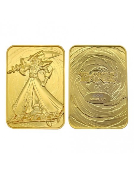 -19499-Merchandising - Yu-Gi-Oh! Limited Edition 24k Gold Plated Silent Swordsman Metal Card-5060948292788