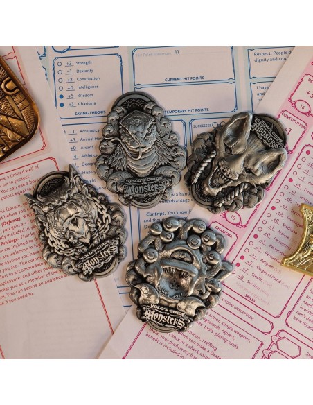 -19487-Merchandising - Dungeons & Dragons Volo's Guide to Monsters Medallion Set -5060662467905