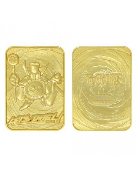 -19477-Merchandising - Yu-Gi-Oh! Limited Edition 24k Gold Plated Time Wizard Metal Card-5060662468124