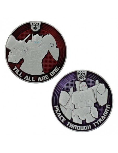 -19443-Merchandising - Transformers G1 Autobots vs Decepticons Limited Edition Coin-5060948297493