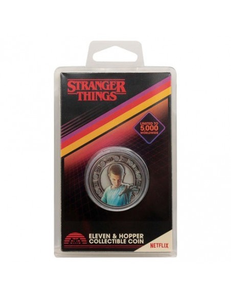 -19442-Merchandising - Stranger Things Eleven and Hopper Coin-5060948290173