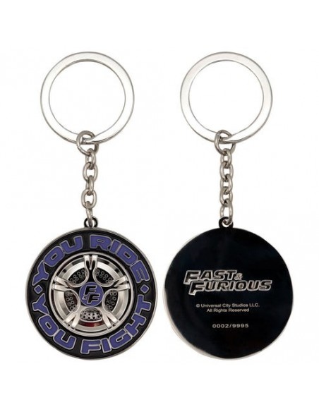 -19427-Merchandising - Fast & Furious You Ride You Fight Keyring-5060948297462