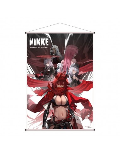 20018-Merchandising - Póster de Tela Red Hood, Snow White, Scarlet, Dorothy & Rapunzel Goddess of Victory Nikke Sakami Merch. 60x90cm-8721126702303