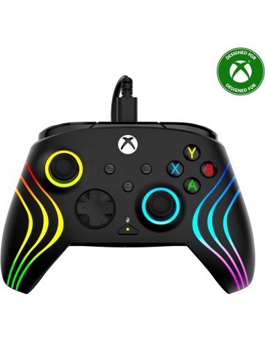 17124-Xbox Series X - Afterglow Wave Wired Controller · Black-0840454400069