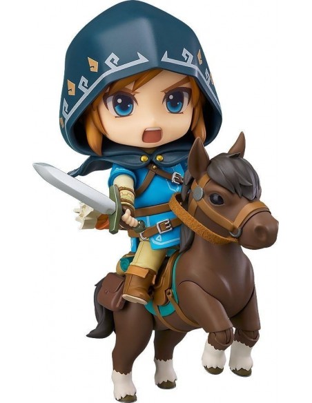 -20013-Figuras - Figura Link & Epona The Legend of Zelda: Breath of the Wild Deluxe Edition Nendoroid 10cm-4571697187665