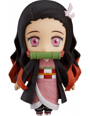 19986-Figuras - Figura Nezuko Kamado Demon Slayer: Kimetsu no Yaiba Nendoroid 10cm-4580828663213