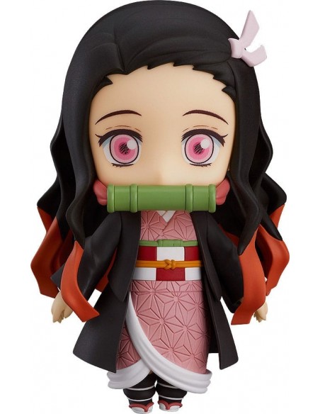 -19986-Figuras - Figura Nezuko Kamado Demon Slayer: Kimetsu no Yaiba Nendoroid 10cm-4580828663213