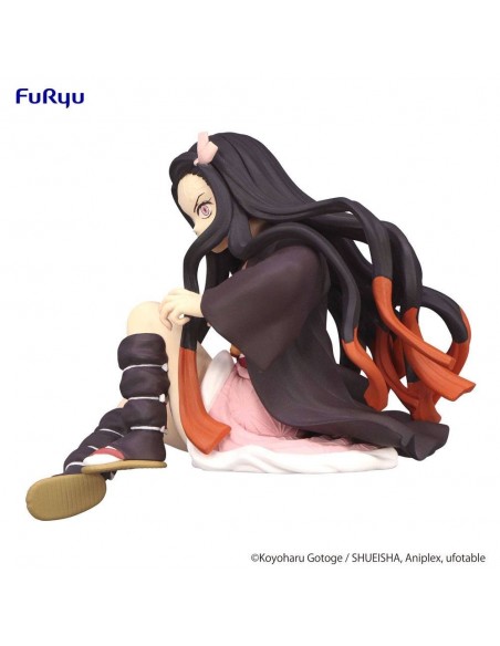 -19909-Figuras - Figura Nezuko Kamado Demon Slayer: Kimetsu no Yaiba Noodle Stopper Furyu 10cm-4571623502623