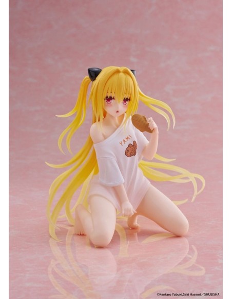-19899-Figuras - Figura Golden Darkness To Love-Ru Darkness Roomwear Ver. Desktop Cute Taito 13cm-0840342404506