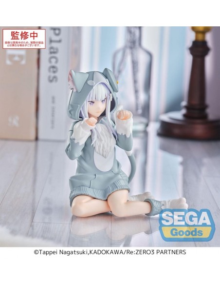 -19886-Figuras - Figura Emilia Re:Zero Yumemirize Mofumofu Sega 11cm-4582733454412