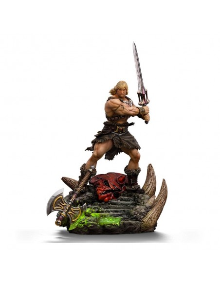 -19884-Figuras - Figura He-Man Masters of the Universe 1/10 Deluxe Iron Studios 34cm-0618231956692