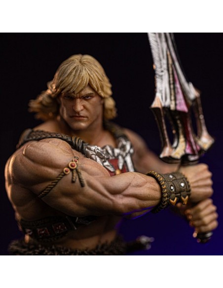 -19884-Figuras - Figura He-Man Masters of the Universe 1/10 Deluxe Iron Studios 34cm-0618231956692