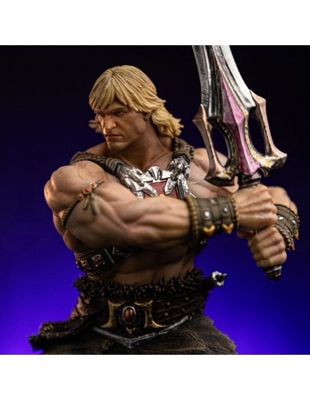 -19884-Figuras - Figura He-Man Masters of the Universe 1/10 Deluxe Iron Studios 34cm-0618231956692