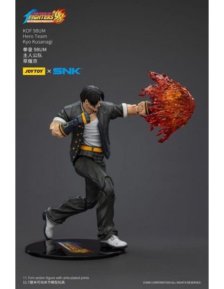 -19874-Figuras - Figura Kyo Kusanagi The King of Fighters '98 Hero Team JoyToy 12cm-6927054401420