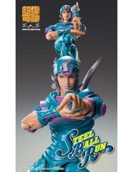 -19859-Figuras - Figura Johnny Joestar Jojo's Bizarre Adventure Steel Ball Run Medicos 15cm-4573613731594