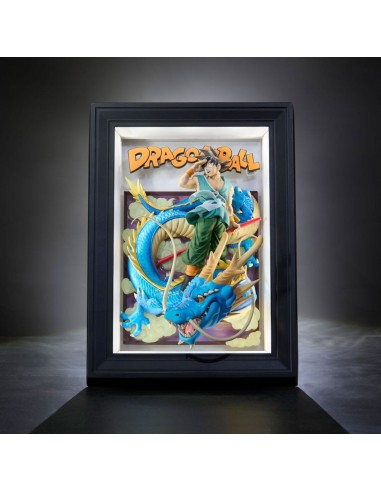 19858-Figuras - Figura Son Goku y Dragón Dragon Ball Z Tamashii Art 27,5cm-4573102675408