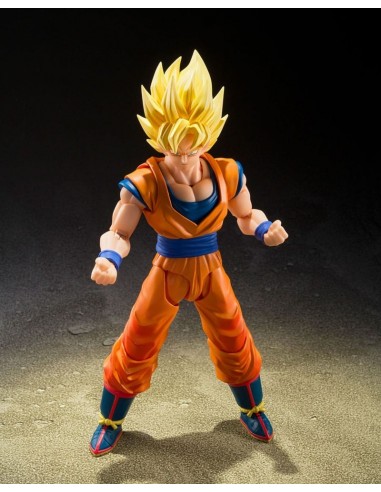 19857-Figuras - Figura Son Goku Super Saiyan Dragon Ball Z The Games Begin Ver. SH Figuarts 15cm-4573102676122