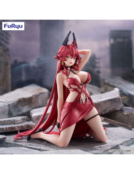 -19835-Figuras - Figura Red Hood Goddess of Victory: Nikke Nonsense Red Ver. Noodle Stopper Furyu 12cm-4571623506676