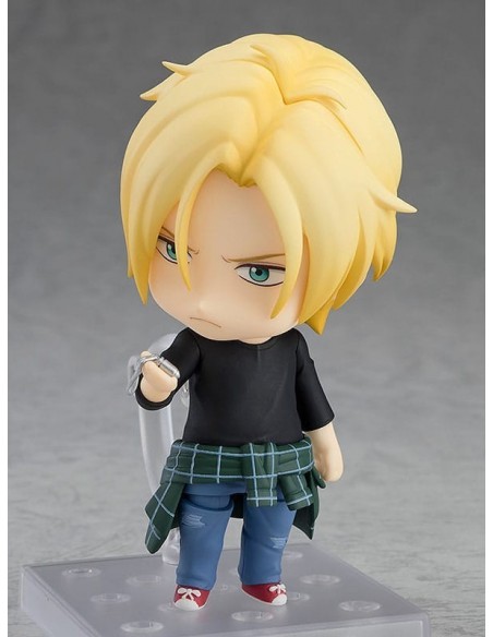 -19813-Figuras - Figura Ash Lynx Banana Fish Nendoroid Orange Rouge 10cm-4571697188402