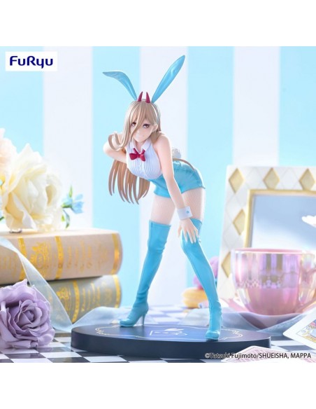 -19810-Figuras - Figura Power Chainsaw Man Light Blue Color Ver. BiCute Bunnies Furyu 30cm-4571623501671