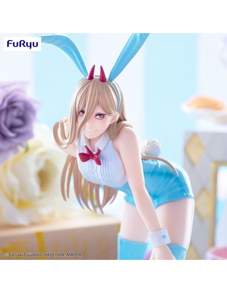 -19810-Figuras - Figura Power Chainsaw Man Light Blue Color Ver. BiCute Bunnies Furyu 30cm-4571623501671