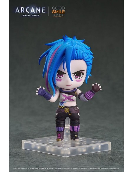 -19802-Figuras - Figura Jinx League of Legends Arcane Nendoroid 10cm-4580590204119